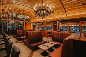 Restaurant with lighting installed by a commercial electrician in Sebastian, FL