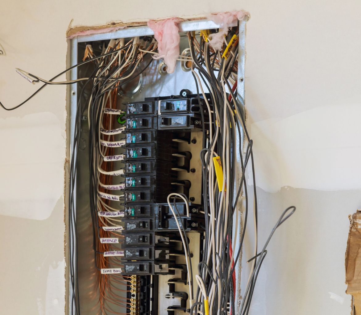 electrician works on Electrical Panel Replacement & Electrical Panel Upgrade in West Palm Beach, FL