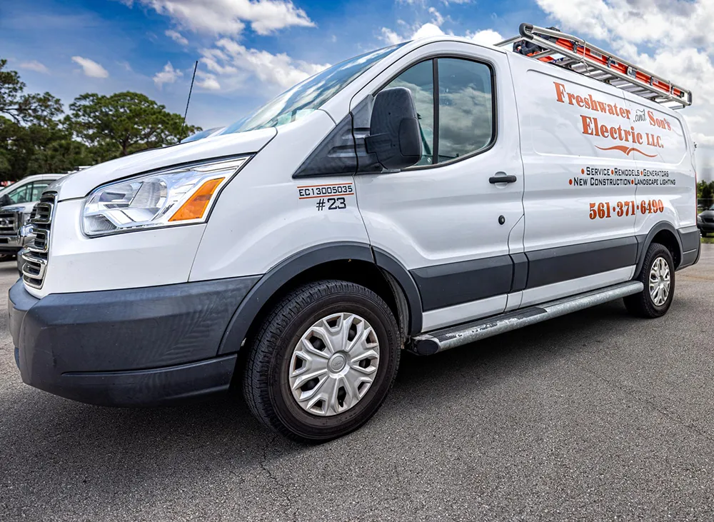 A Freshwater Service Van in Riviera Beach, FL